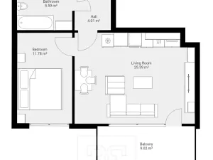 Pronájem bytu 2+kk, Praha - Horní Měcholupy, Modenská, 57 m2