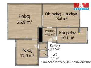 Prodej bytu 2+1, Plzeň, Masarykova, 88 m2
