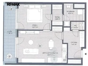 Pronájem bytu 2+kk, Praha - Letňany, Vyletalova, 54 m2