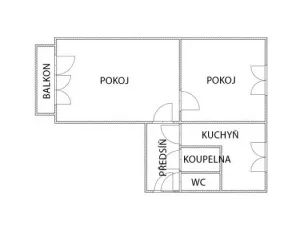 Pronájem bytu 2+1, Ostrava - Poruba, Francouzská, 52 m2