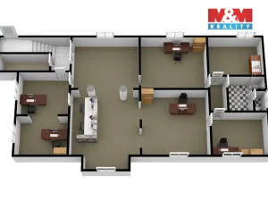 Pronájem kanceláře, Kladno, Pavlisova, 140 m2