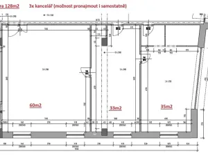 Pronájem kanceláře, Šumperk, Dr. E. Beneše, 53 m2