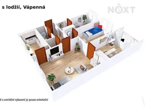 Prodej bytu 4+1, Vápenná, 83 m2