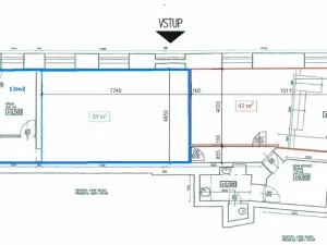 Pronájem obchodního prostoru, Brno, Vachova, 50 m2