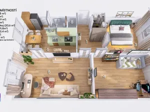 Prodej bytu 3+1, Brno, Řezáčova, 75 m2