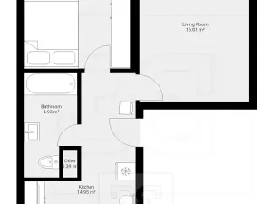 Pronájem bytu 2+1, České Budějovice, Plzeňská, 54 m2