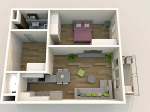 Prodej bytu 2+kk, Praha - Vysočany, Čerpadlová, 62 m2