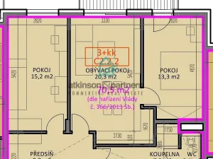 Pronájem bytu 3+kk, České Budějovice - České Budějovice 2, Na Zlaté stoce, 71 m2