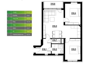 Prodej bytu 3+kk, Hranice, Jiřího z Poděbrad, 63 m2