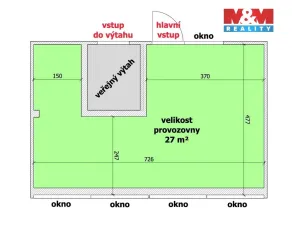 Pronájem obchodního prostoru, Ostrava, Dr. Martínka, 27 m2
