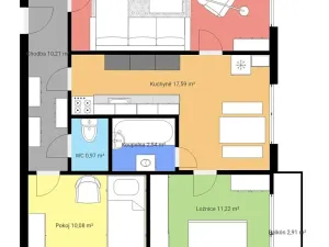 Prodej bytu 3+1, Ledeč nad Sázavou, Marie Majerové, 70 m2