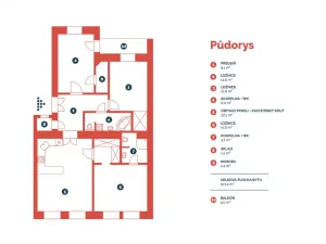 Pronájem bytu 4+kk, Praha - Karlín, Křižíkova, 107 m2