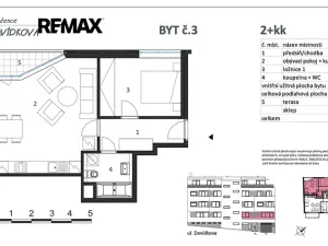 Pronájem bytu 2+kk, Praha - Libeň, Davídkova, 51 m2