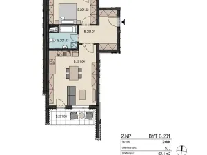 Pronájem bytu 2+kk, Praha - Dolní Chabry, Do rybníčků, 62 m2