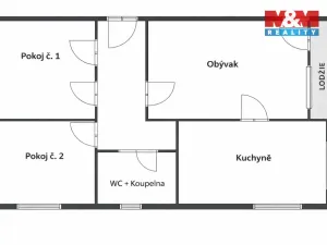 Prodej bytu 3+1, Ústí nad Labem - Severní Terasa, Brandtova, 78 m2