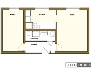 Pronájem bytu 2+1, Štětí, Školní, 54 m2
