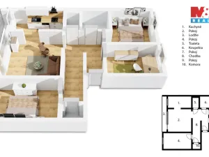 Prodej bytu 4+1, Nymburk, Šeříková, 89 m2