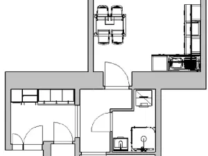 Prodej bytu 2+kk, Praha - Smíchov, Hořejší nábřeží, 47 m2