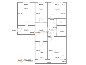 Pronájem bytu 4+1, Praha - Stodůlky, Dominova, 87 m2