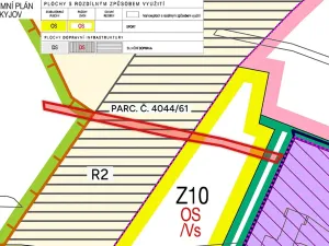 Prodej komerčního pozemku, Kyjov, 1955 m2
