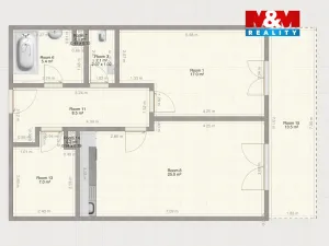 Pronájem bytu 2+kk, Plzeň, Safírová, 66 m2