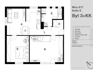 Prodej bytu 3+kk, Kolín, Míru, 79 m2