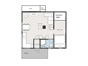 Pronájem chaty, Mikulov, 40 m2