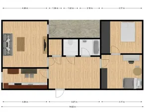 Pronájem bytu 3+1, Brno, Poříčí, 81 m2