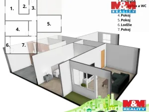 Prodej bytu 3+1, Klášterec nad Ohří, Okružní, 68 m2