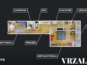 Prodej bytu 2+1, Praha - Bohnice, Toruňská, 67 m2