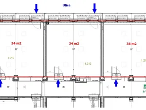 Pronájem kanceláře, Praha - Letňany, Beranových, 102 m2