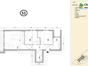 Prodej bytu 3+kk, Novalja, Chorvatsko, 66 m2