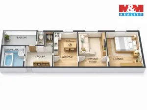 Prodej bytu 2+1, Přerov - Přerov I-Město, Husova, 51 m2