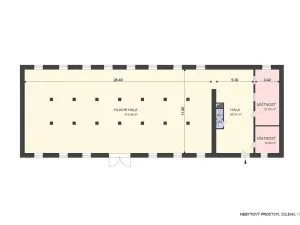 Pronájem skladu, Hradec Králové, Zelená, 413 m2