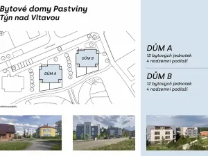 Prodej bytu 3+kk, Týn nad Vltavou, Na pastvinách, 64 m2