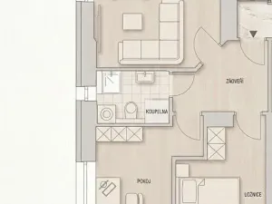 Pronájem bytu 3+kk, Řevnice, V Luhu, 54 m2