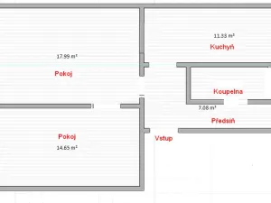 Pronájem bytu 2+1, Litoměřice - Předměstí, Teplická, 56 m2