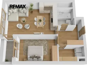 Pronájem bytu 2+kk, Praha - Kamýk, Zimova, 58 m2