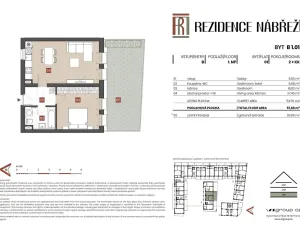 Prodej bytu 2+kk, Brandýs nad Labem-Stará Boleslav - Stará Boleslav, Nábřeží, 55 m2
