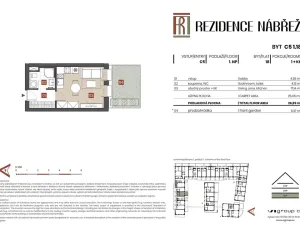 Prodej bytu 1+kk, Brandýs nad Labem-Stará Boleslav - Stará Boleslav, Nábřeží, 26 m2
