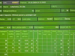 Prodej lesa, Šarovy, 11619 m2