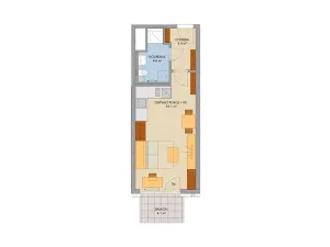 Prodej bytu 1+kk, Praha, Svitákova, 33 m2