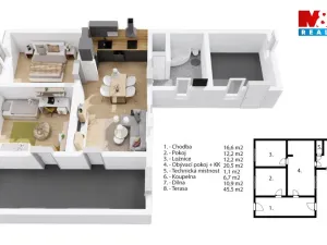 Prodej rodinného domu, Žiželice, Rožumberkova, 70 m2