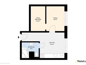 Pronájem bytu 1+1, Lovosice, Vodní, 37 m2