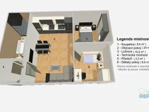Pronájem bytu 3+kk, Lázně Toušeň, Na Ostrůvku, 57 m2