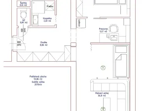 Prodej bytu 2+1, Velké Meziříčí, Bezručova, 57 m2
