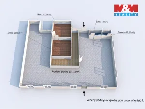 Pronájem obchodního prostoru, Nýřany, Revoluční, 220 m2