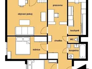 Prodej bytu 4+1, Brno, Čejkovická, 81 m2