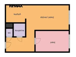 Pronájem bytu 2+kk, Praha - Chodov, Markušova, 42 m2