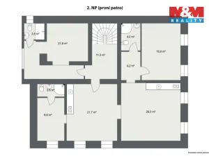 Prodej rodinného domu, Hroznětín, Mlýnská, 327 m2
